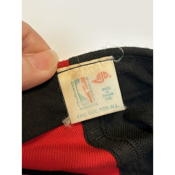 Chicago Bulls Snapback Cap Spell Out Hard to Find Wool Blend Hat AJD 90's - Picture 14 of 16